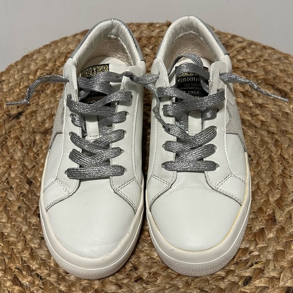 Vintage Havana Lucy Star Sneakers Women's 7 White Leather Shoes - Picture 5 of 9
